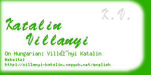 katalin villanyi business card